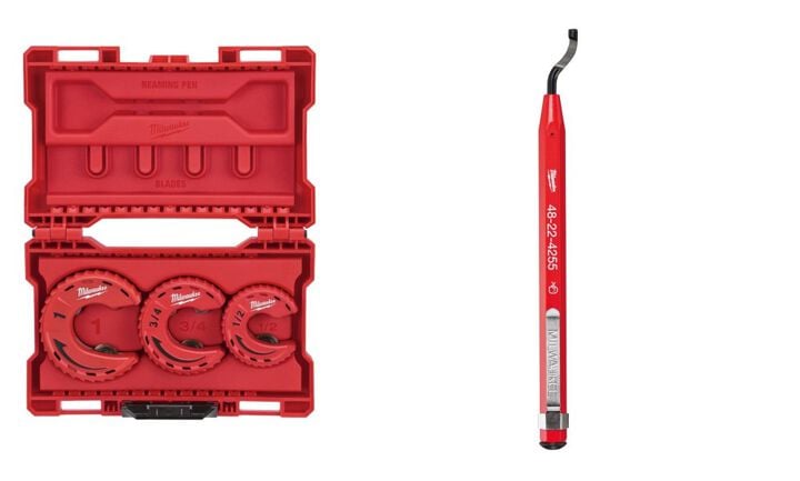 Milwaukee Tubing Cutter 3pc Tool Set & Reaming Pen Bundle