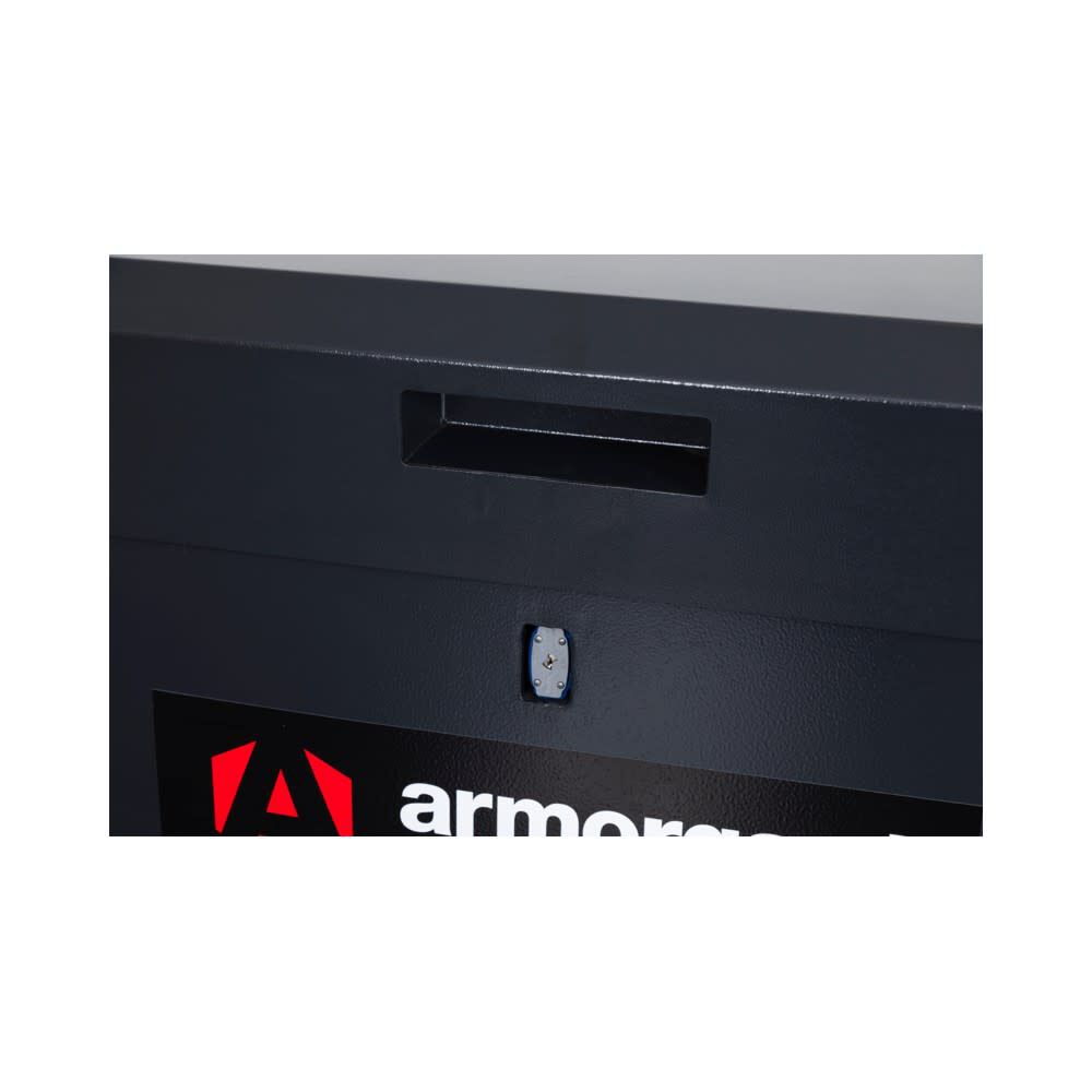Armorgard Powder Coated 14 Gauge Steel SiteBoss Tool Chest, Black and Gray , large image number 4