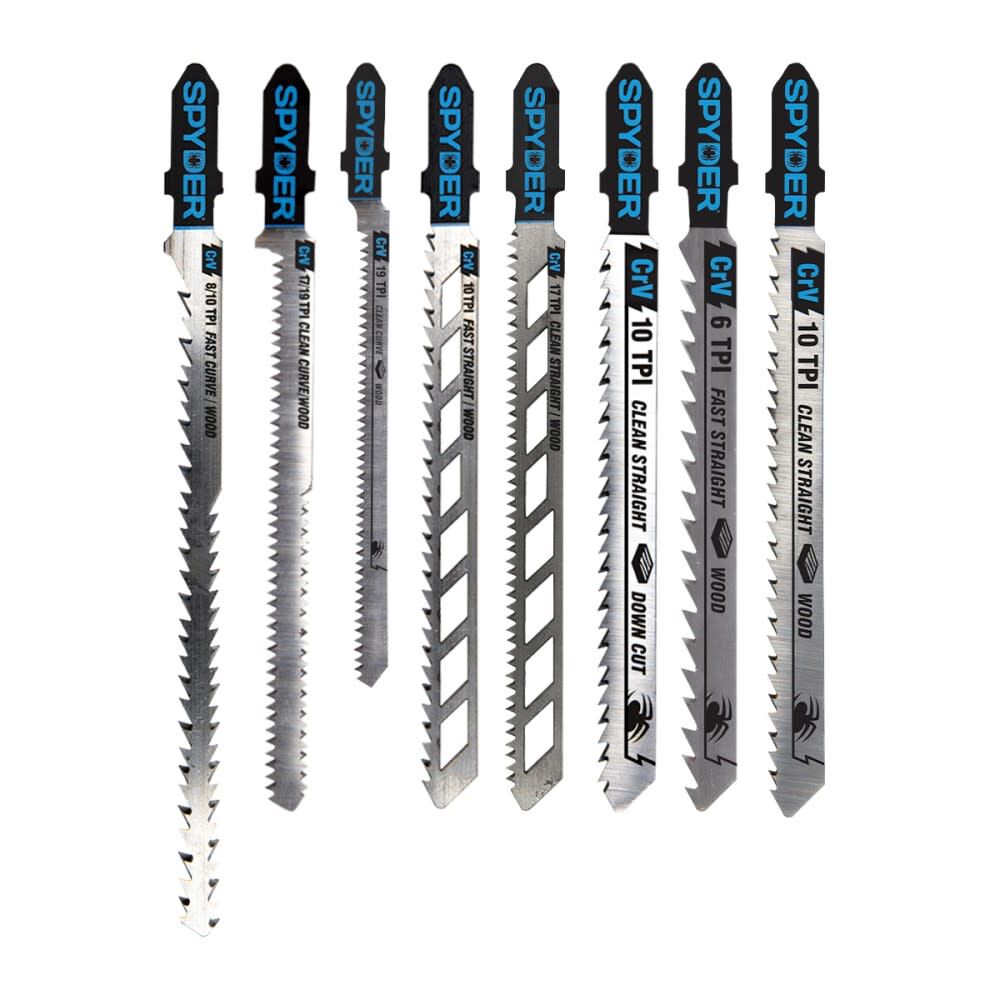 Spyder Jig Saw Blade Set for Wood, Skeleton, 8 Pieces, large image number 1