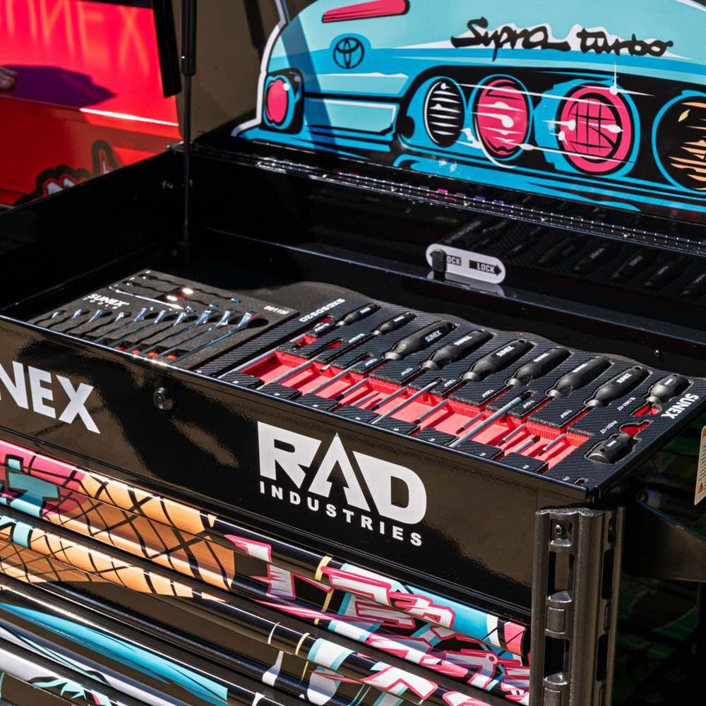 Sunex 39 Inch 6 Drawer Premium Service Cart with RAD DAN Design, large image number 10