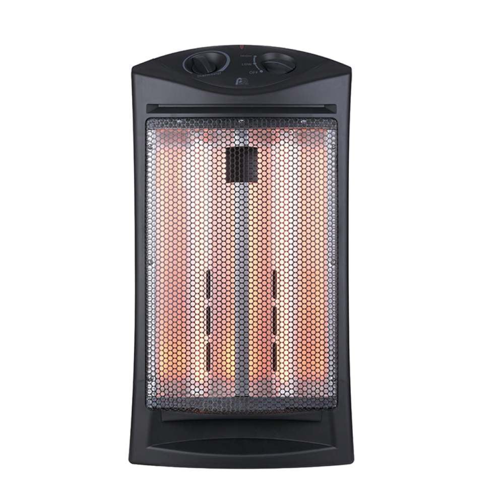 Perfect Aire 22 Inch 1500/750W 5118 BTU Black Infrared Radiant Tower Heater, large image number 1