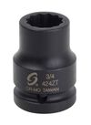 Sunex 3/4 Inch Drive 3/4 Inch 12 Point Thin Wall Impact Socket, small image number 1