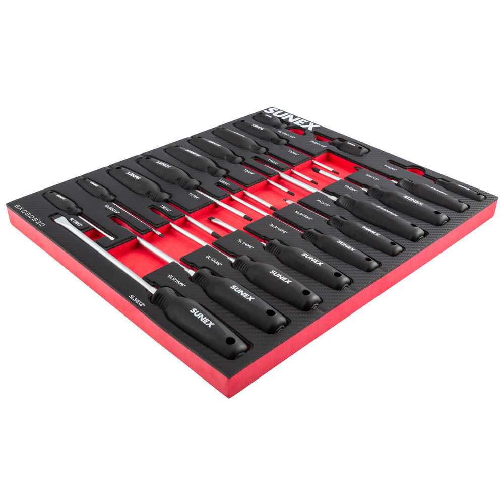 Sunex Phillips Slotted and Torx Magnetic Screwdriver Set 20 Pieces, large image number 7