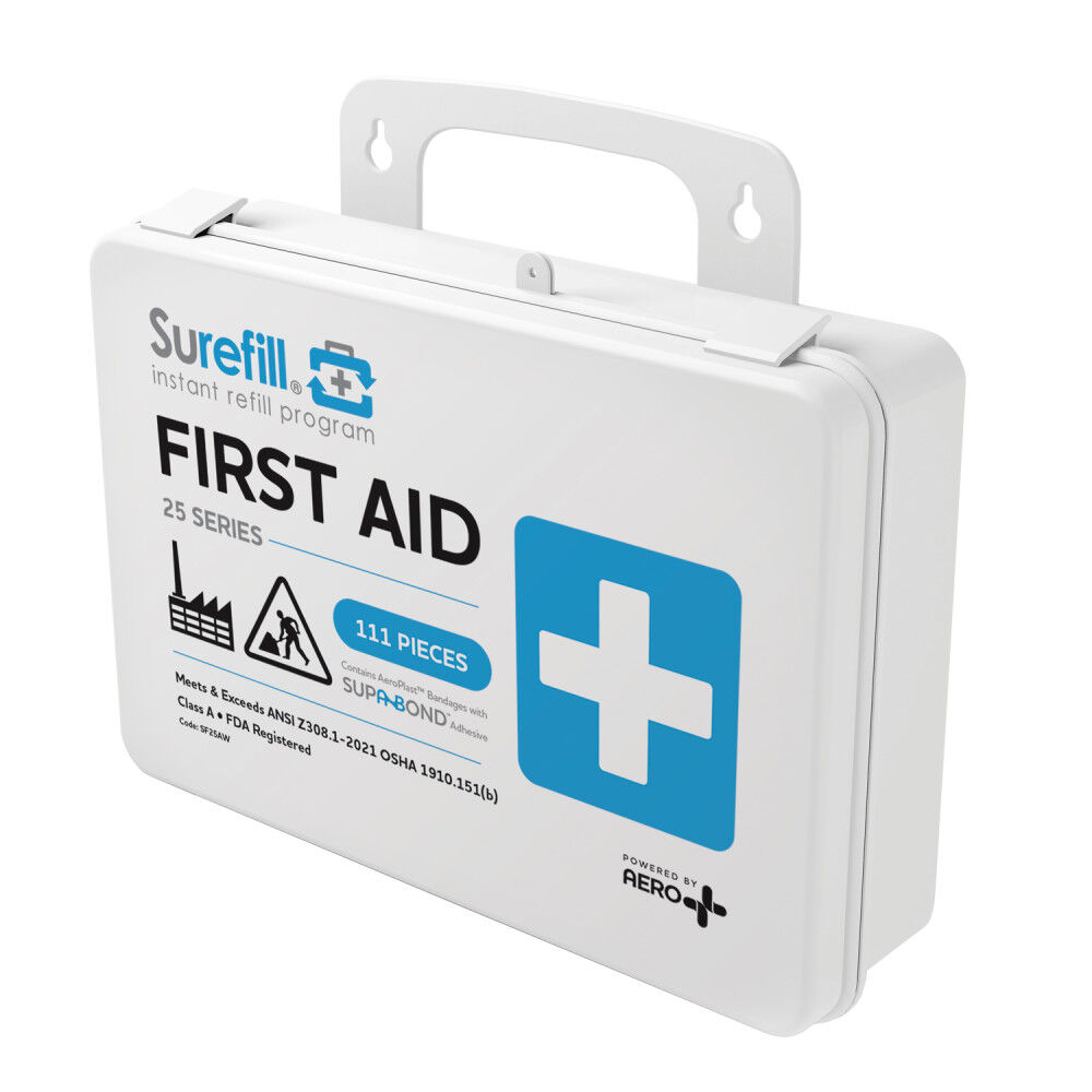 Aero Healthcare SUREFILL 25 ANSI 2021 A+ First Aid Kit - Weatherproof Plastic Case, large image number 2
