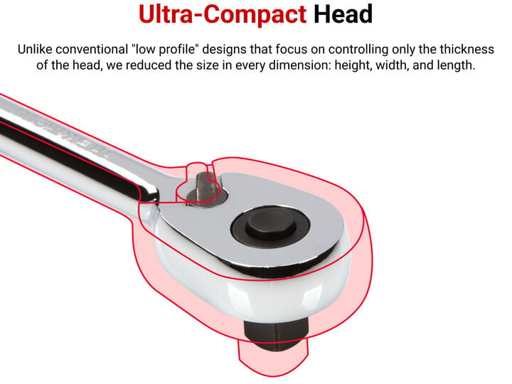 Tekton 1/2 Inch x 24 Inch Quick-Release Comfort Grip Extra-Long Ratchet, large image number 2