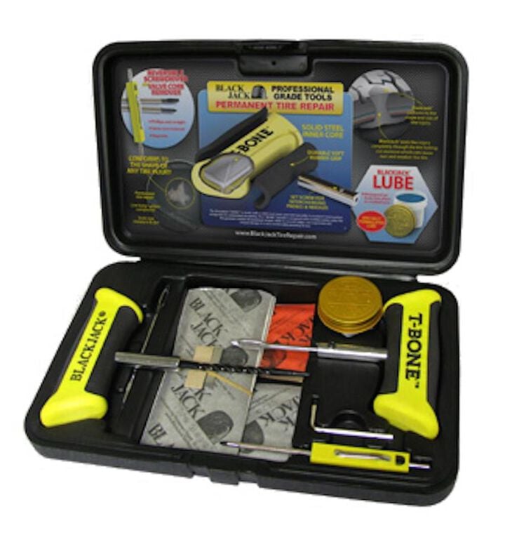 Black Jack Tire Repair Multi Use Tire Repair Kit with T-Bone Handles & Screwdriver