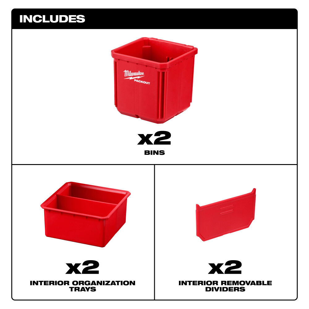 Milwaukee Bin Set for PACKOUT 2pk, large image number 9