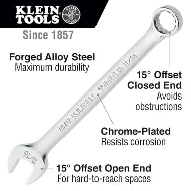 Klein Tools 9 Piece Combination Wrench Set, large image number 1