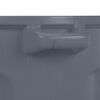 Toter 20 Gallon Round Trash Can with Lift Handle Dark Gray Granite, small image number 2