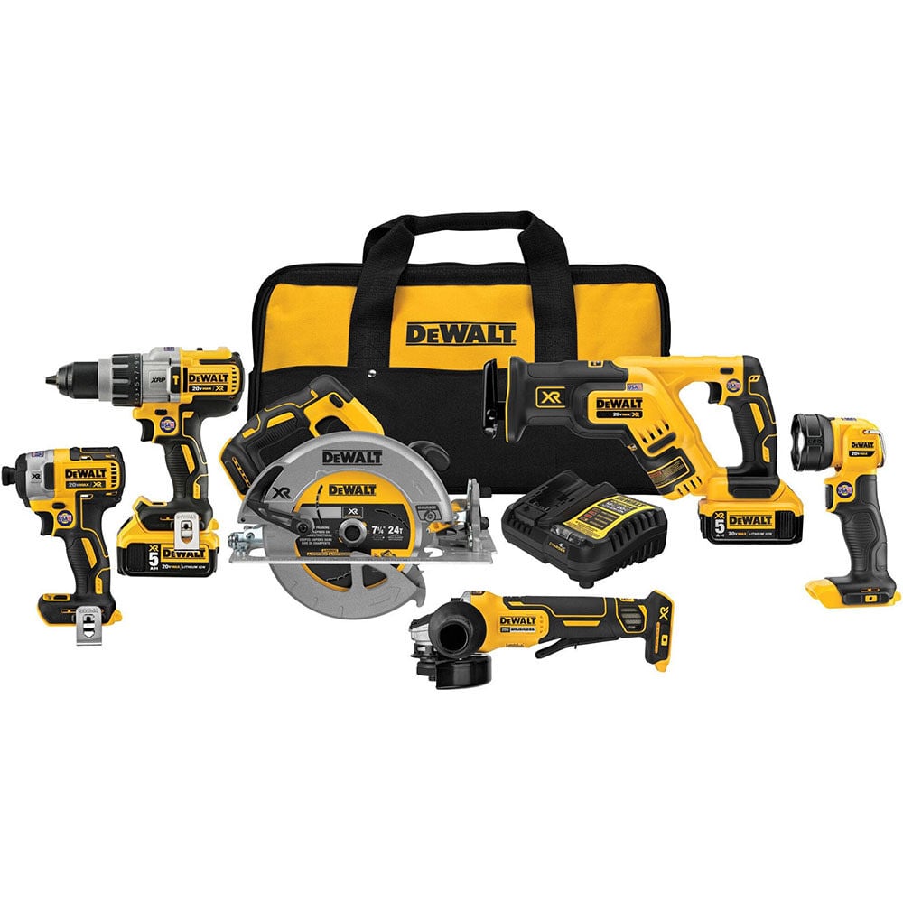 DEWALT 20 V MAX XR Li-ion 6 Tool Combo Kit - DCK695P2