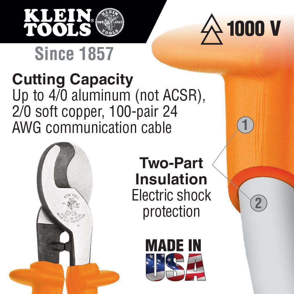 Klein Tools Cable Cutter Insulated, large image number 2