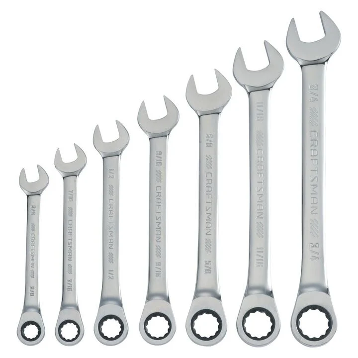 CRAFTSMAN SAE Ratcheting Combination Wrench Set, 7 Piece, large image number 0