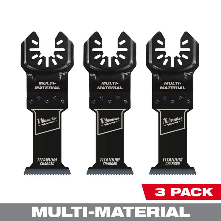 Milwaukee OPEN-LOK 1-3/8inch TITANIUM ENHANCED BI-METAL MULTI-MATERIAL BLADES 3PK