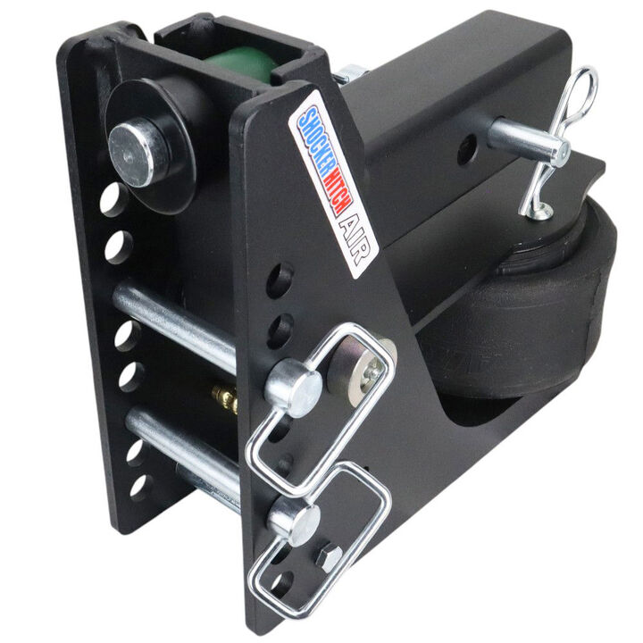 Shocker Hitch 14K 2 1/2 Inch Max Black Air Receiver Hitch & Black Combo Sway Bar Tab Ball Mount 2 Inch & 2 5/16 Inch Hitch Balls, large image number 3