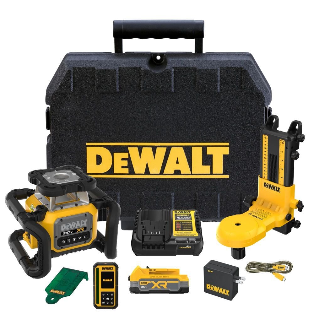 DEWALT 20V MAX* XR Green Rotary Laser Framer Kit, large image number 1