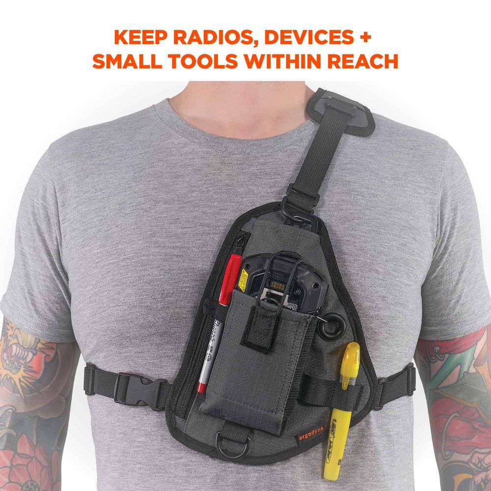 Ergodyne 3145 Barcode Scanner Chest Harness Orange, large image number 2