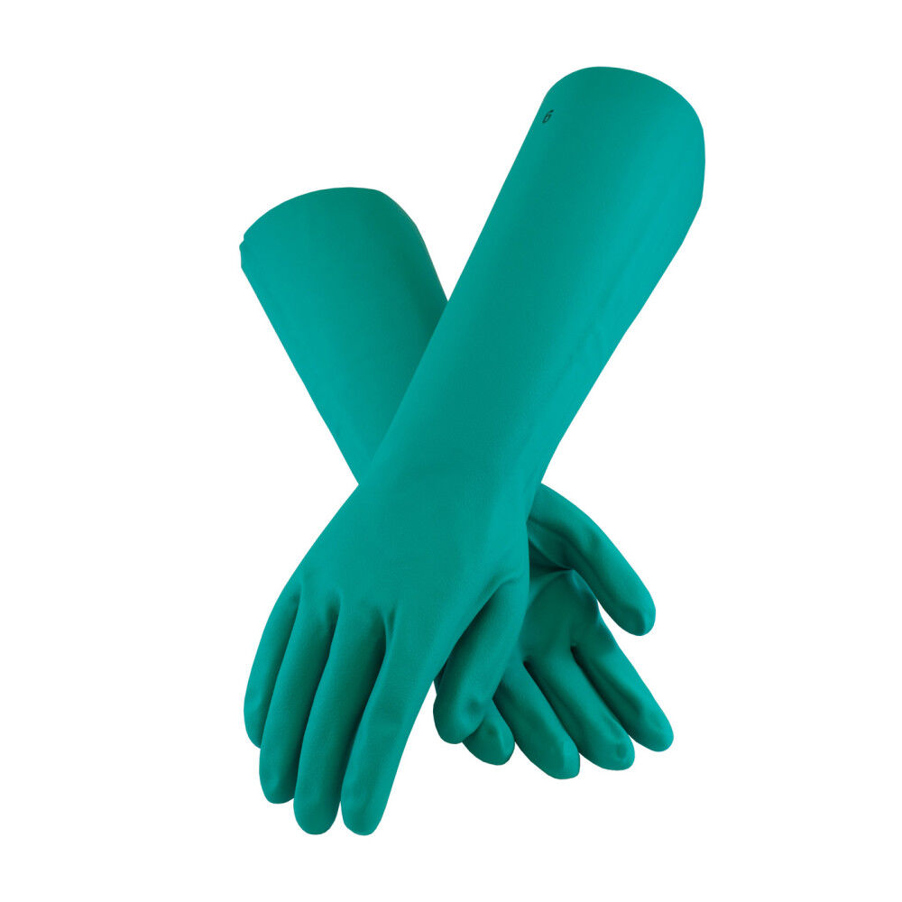 Protective Industrial Products Assurance Nitrile Chemical Resistant Gloves Medium, large image number 1