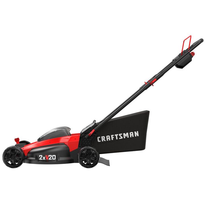 CRAFTSMAN V20* 2x20V 20 Inch Brushless Cordless Push Mower, large image number 2