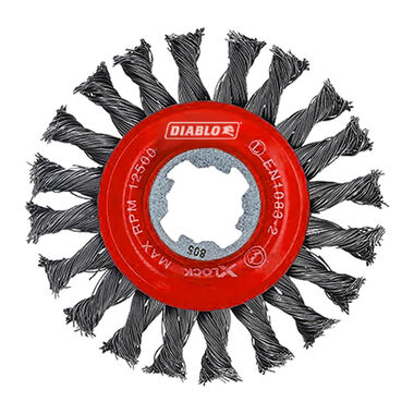 Diablo Tools 4 in. X-LOCK Carbon Steel Full Cable Twist Wheel