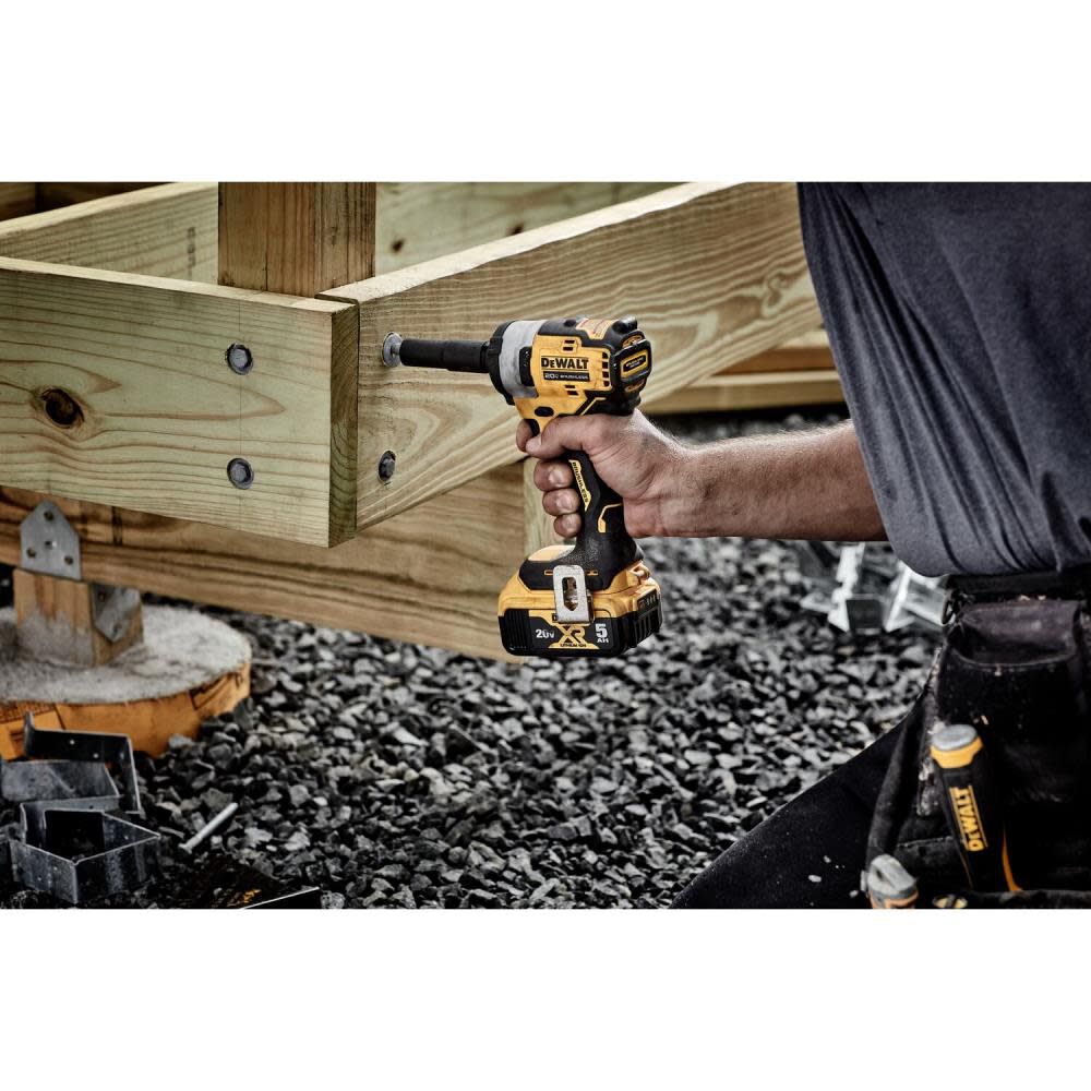 DEWALT 20V MAX Impact Wrench 1/2in Cordless Hog Ring Anvil Kit, large image number 3