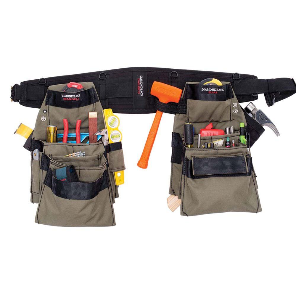 Diamondback Toolbelts 6in Large Ranger Green Denali 2.0 Tool Belt DB520GRL Acme Tools