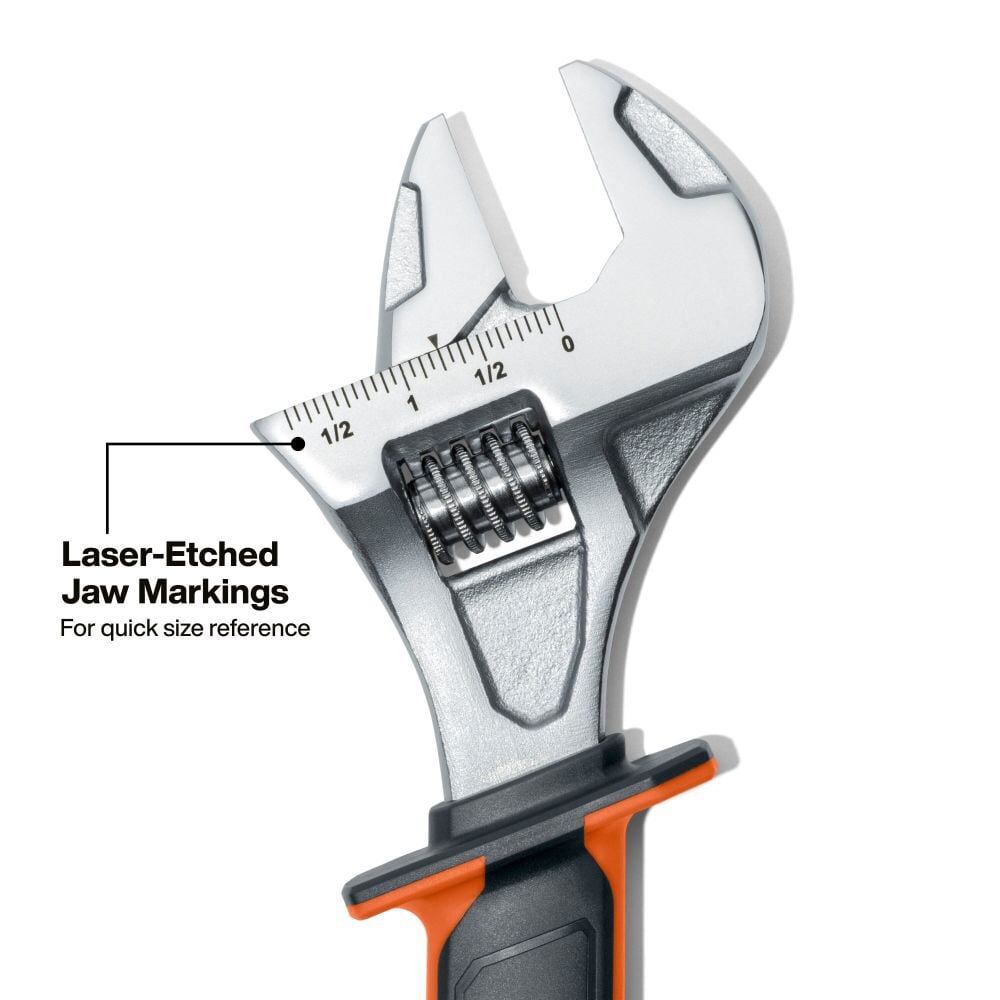 Klein Tools 12 Inch Insulated Adjustable Wrench, large image number 4
