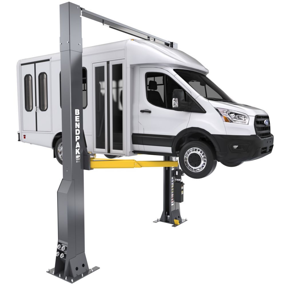 Bendpak 16AP-192 16000 Lbs High-Rise Clearfloor Two-Post Car Lift, large image number 3