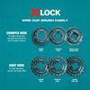 Makita X-LOCK 3in Brass Coated Carbon Steel Crimped Wire Cup Brush, small image number 3