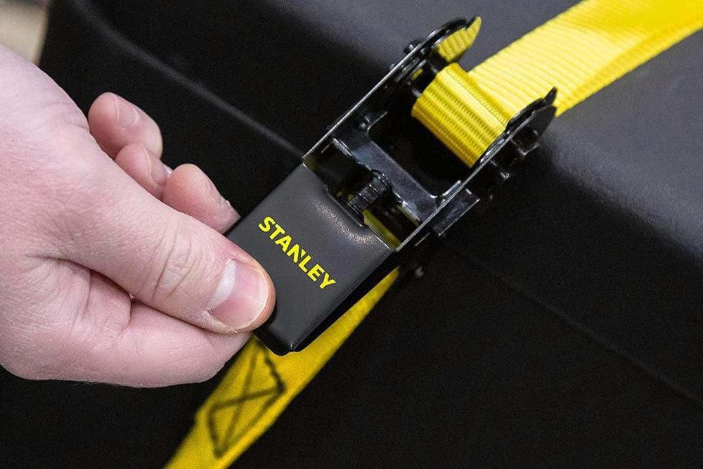 Stanley Ratchet Straps 1in x 10' 900 lb Break Strength Light Cargo Hauling 4pk, large image number 5