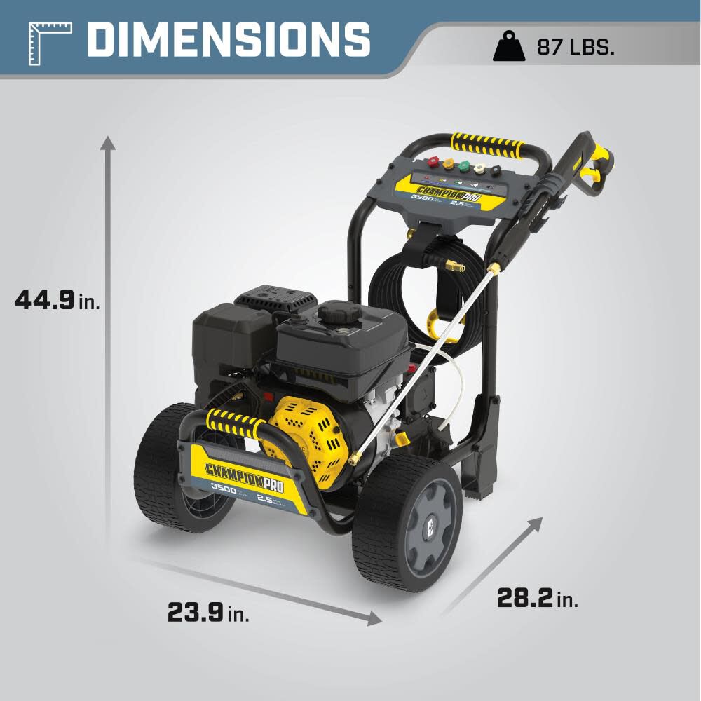 Champion Power Equipment 3500 PSI Pressure Washer 100786 Acme Tools