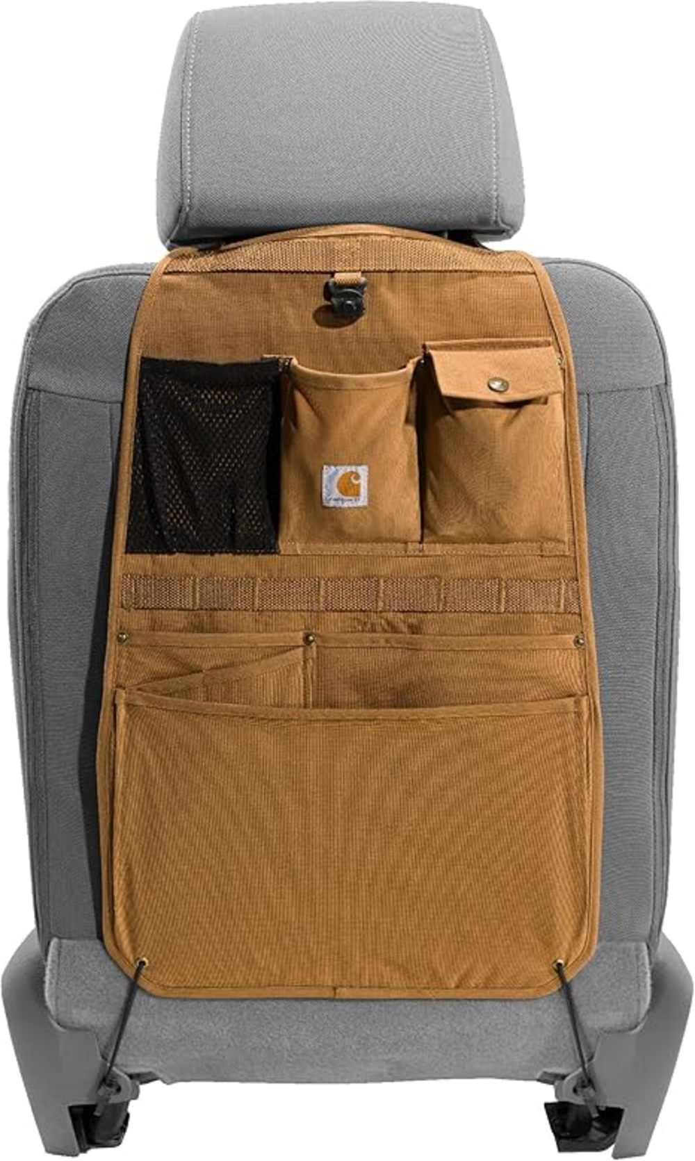 Carhartt Brown Regular OS Universal Nylon Duck Seat Organizer – C000143720199