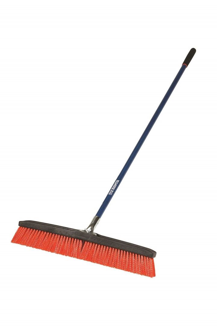 Seymour S400 24in Medium Bristle Jobsite Push Broom - Orange, large image number 1