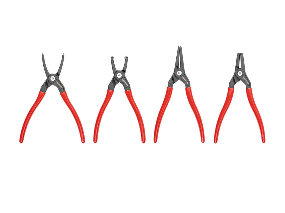 Tekton 9 Inch Internal External Retaining Ring Pliers Set 4 Piece 0.090 Inch Tips, large image number 1