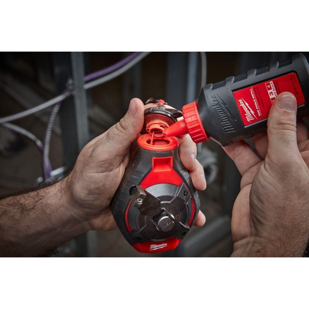 Milwaukee 100 Ft. Bold Line Chalk Reel - Red Chalk, large image number 3