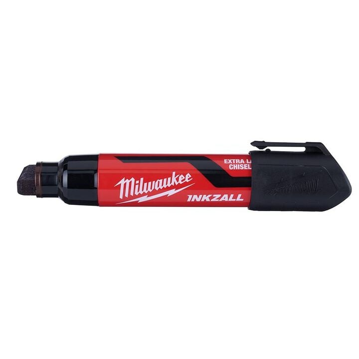 Milwaukee INKZALL Extra Large Chisel Tip Black Marker, large image number 1