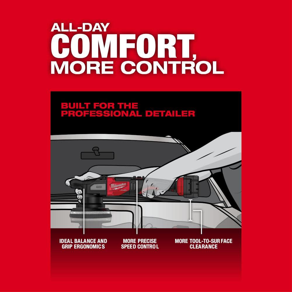 Milwaukee M18 FUEL 21mm Random Orbital Polisher (Bare Tool) Reconditioned, large image number 6