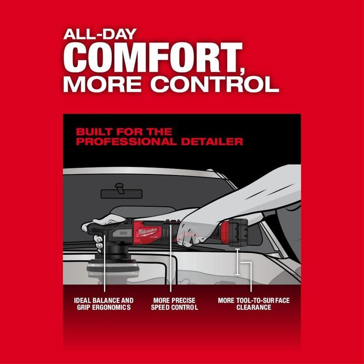 Milwaukee M18 FUEL 21mm Random Orbital Polisher (Bare Tool) Reconditioned, large image number 5