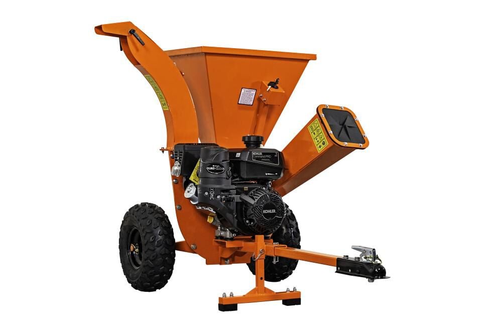 shvc_types2 DK2 Chipper Shredder with Trailer Tow Hitch 3in 7 HP 208cc