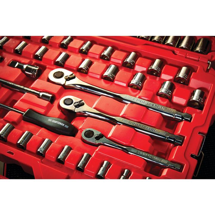 CRAFTSMAN Gunmetal Chrome Mechanics Tool Set, 121pc, large image number 8