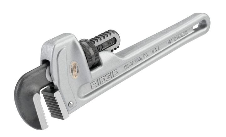 Ridgid 10 Inch Aluminum Straight Pipe Wrench, large image number 3