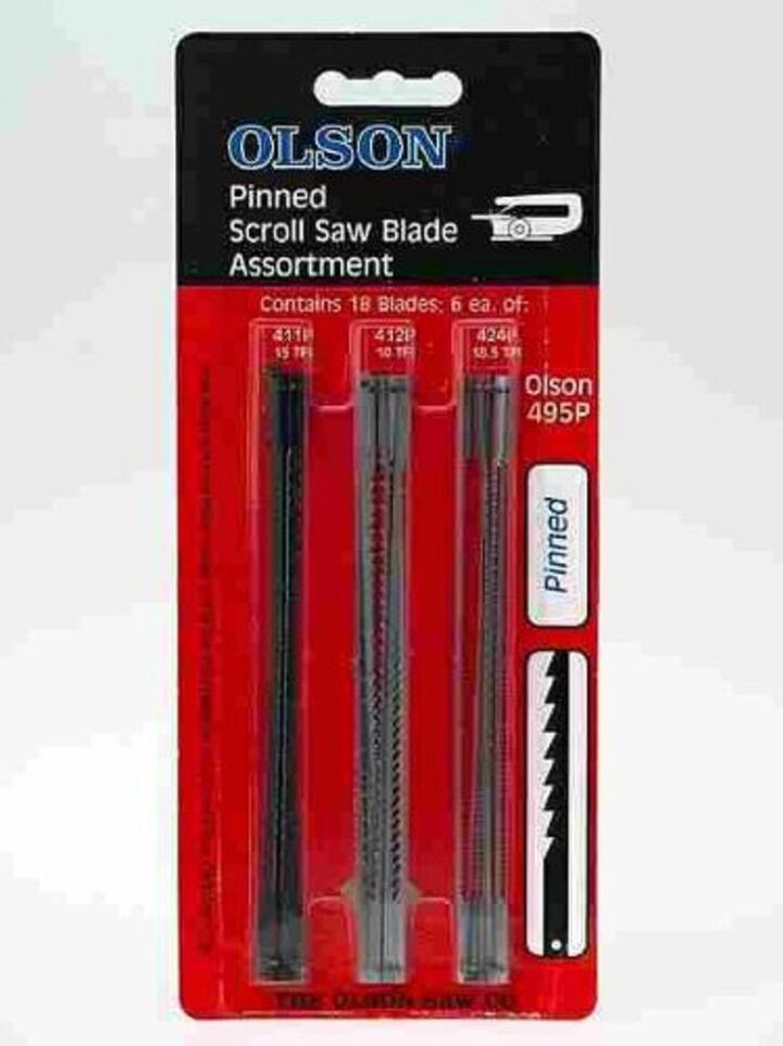 Olson Saw Company 5 In. Pin End Scroll Saw Blades Assortment, large image number 2