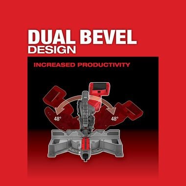 Milwaukee M18 FUEL 7-1/4 in. Dual Bevel Sliding Compound Miter Saw (Bare Tool), large image number 3