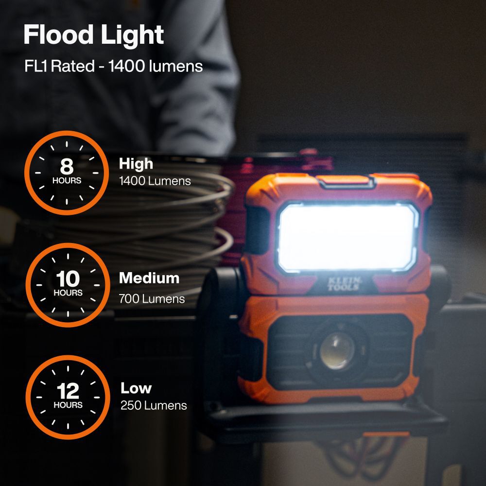 Klein Tools MODbox Rechargeable Dual Beam LED Work Light, large image number 5