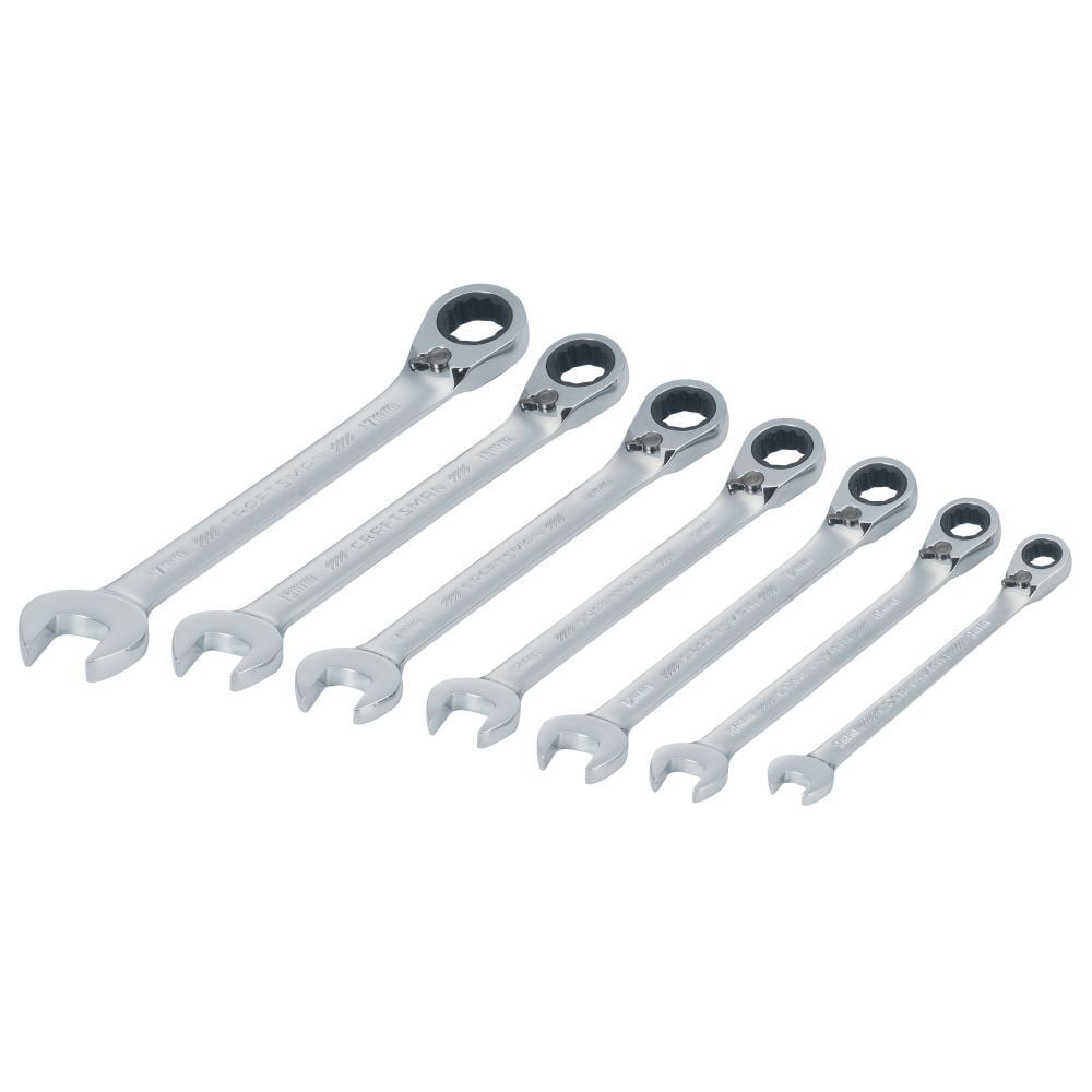 CRAFTSMAN Metric Reversible Ratcheting Wrench Set, 7 Piece, large image number 2