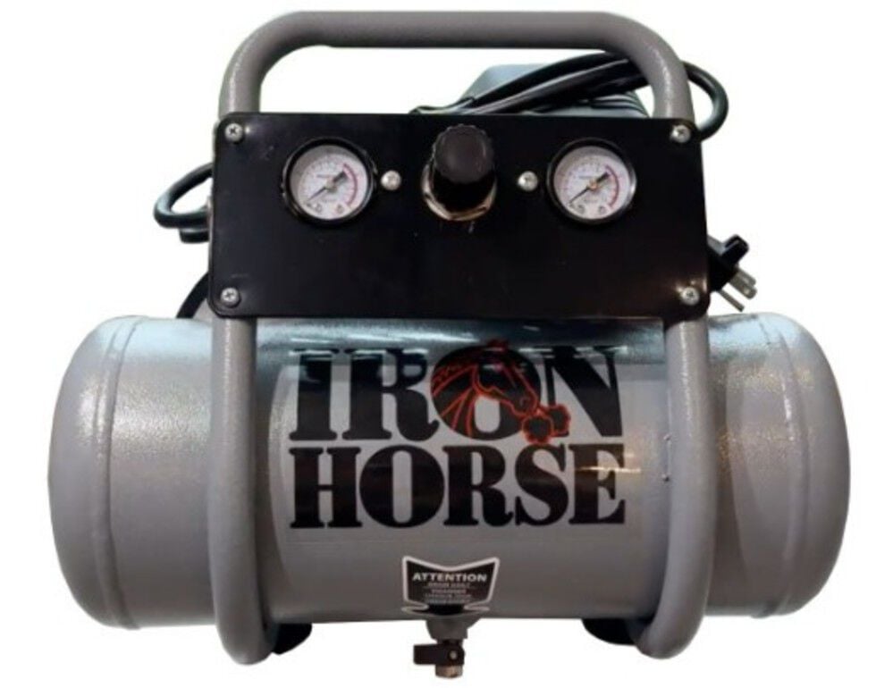 Iron Horse 2 Gallon 1HP Hot Dog Air Compressor with Accessory Kit, large image number 1