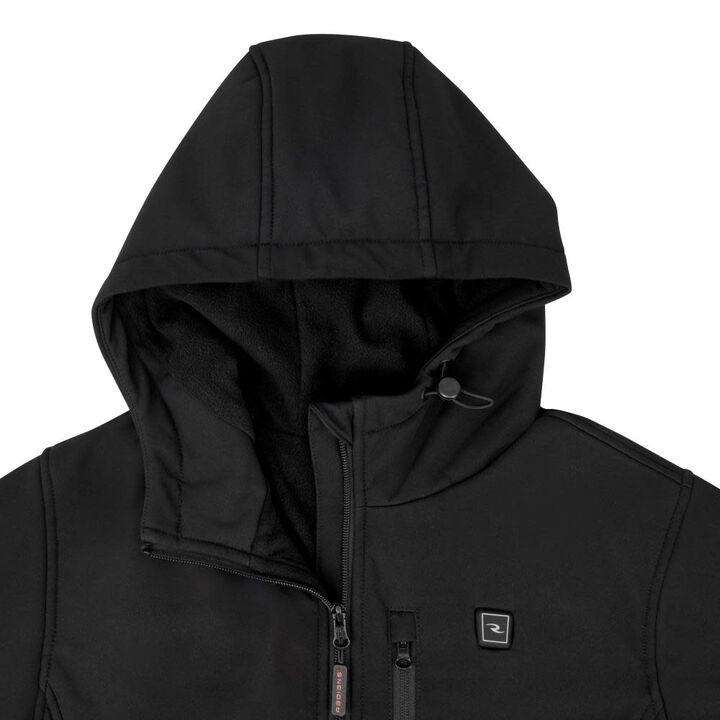 Radians Soft Shell Womens Heated Jacket Kit with Battery, Black, Large, large image number 3