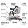 Bosch 12 Inch Glide Miter Saw and Folding Saw Stand Bundle, small image number 3