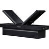 Buyers Products Company 18x20x71 Inch Textured Matte Black Diamond Tread Aluminum Gull Wing Truck Box, small image number 2