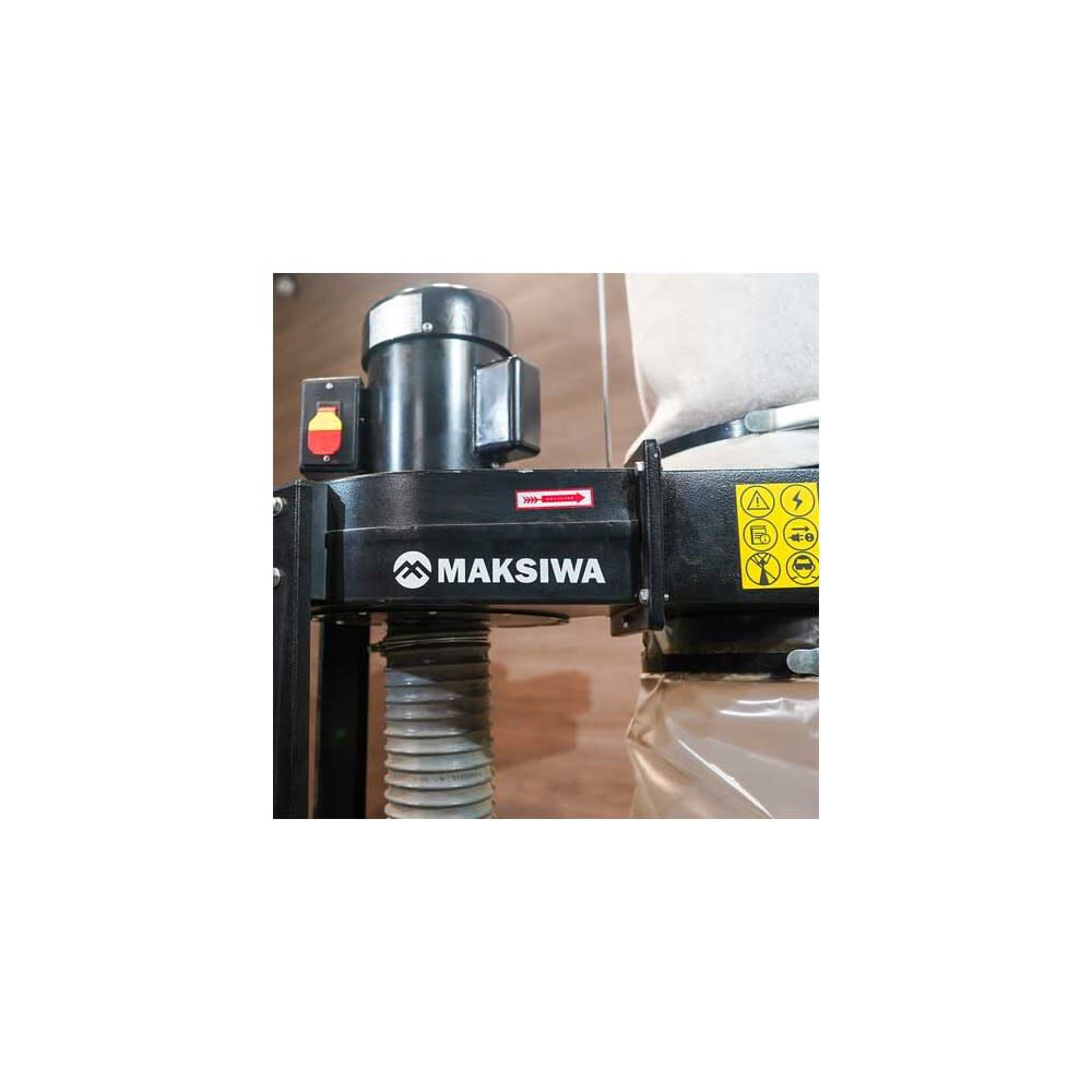Maksiwa International Promotional Maksiwa Dust Collector 600 CFM 127/220V 1 Phase 1HP 1 Entry, large image number 5