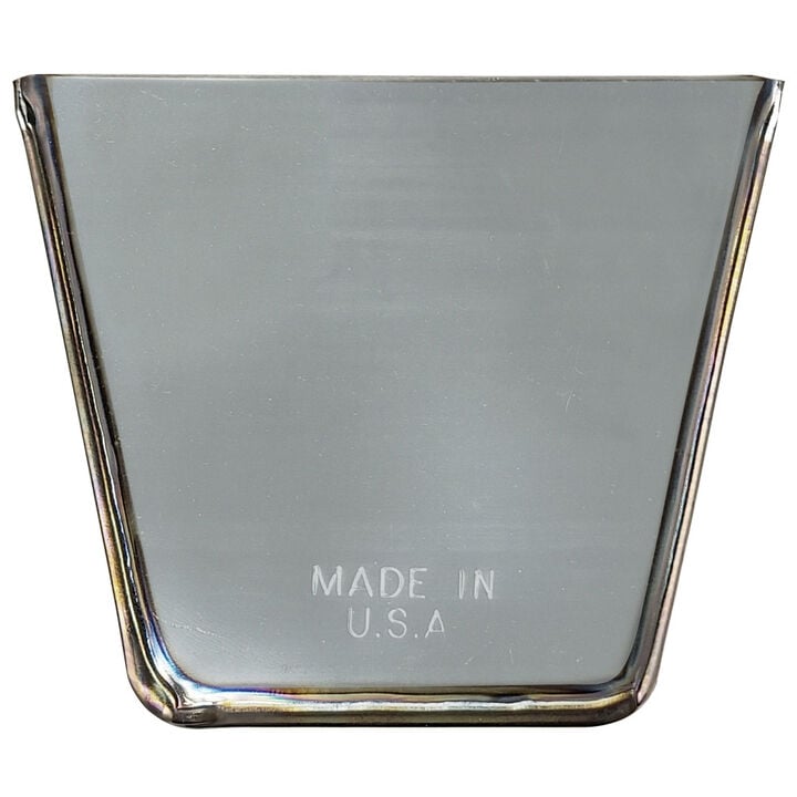 Kraft Tool Co 14 Inch Round Bottom EZ-Grip Stainless Steel Mud Pan, large image number 1